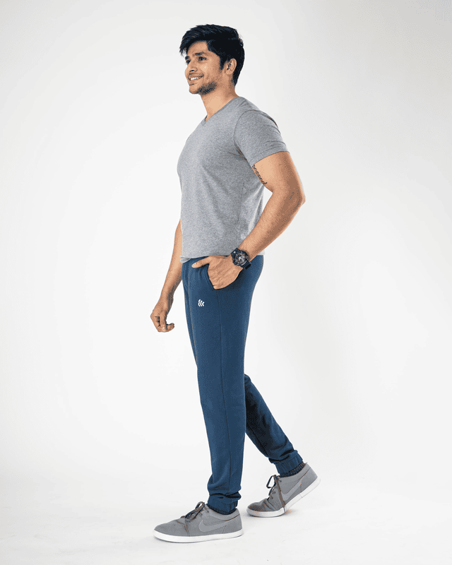 Ocean Blue - Organic Cotton Athleisure Joggers Ocean Blue - Organic Cotton Athleisure Joggers