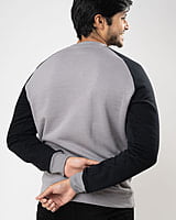 Grey and Black - Organic Cotton Sweatshirt Grey and Black - Organic Cotton Sweatshirt