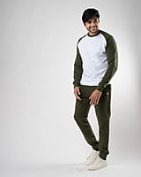 White and Green - Organic Cotton Sweatshirt White and Green - Organic Cotton Sweatshirt
