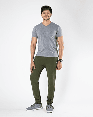 Green Joggers For Men
